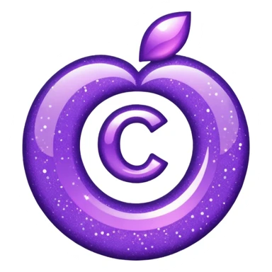 symbol glitter purple $ sticker