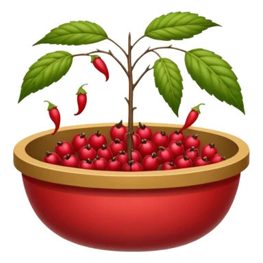 Un tamis avec des trous pour séparer les épicarpes des baies de sichuan des graines noires sticker