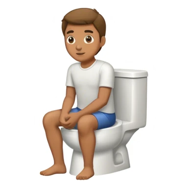 A man in a toilet sticker
