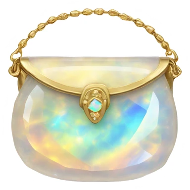 opal Crystal gemstone purse sticker