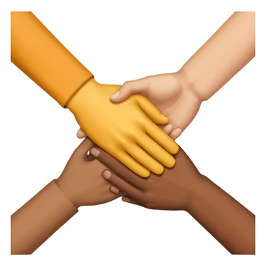 Three way handshake sticker