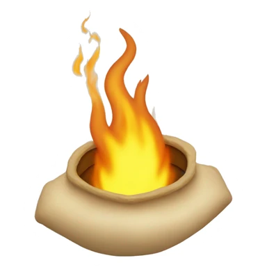 calcifer beige  sticker