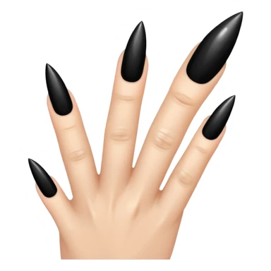 Gothic black nails  sticker