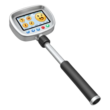 Hand-held metal detector sticker