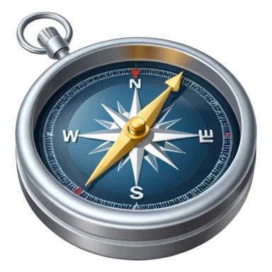 A compass with a roadmap unfolding, illustrating strategic navigation towards 10x growth. sticker