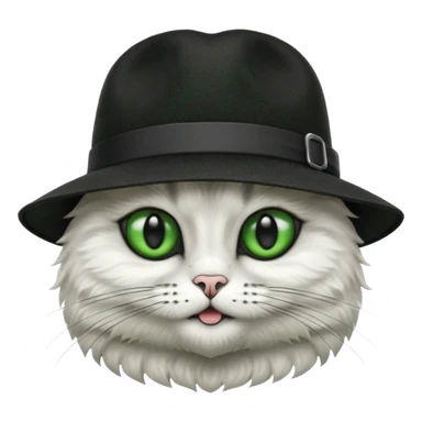 Un chat avec un chapeau sticker
