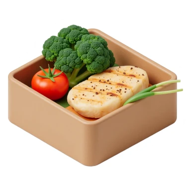 Meal broccoli chicken and tomato  sticker