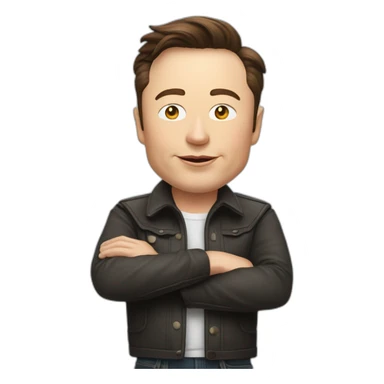 Elon musk qui dit fais un pouce en l’air sticker