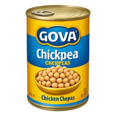 can of goya chickpeas  sticker
