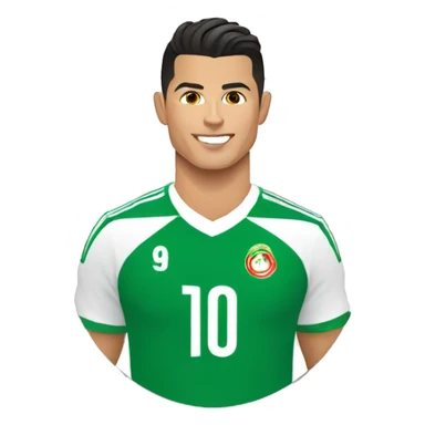 Cristiano ronaldo wearing algerian football sticker