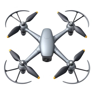 Drone – Quad-copter with spinning propellers sticker