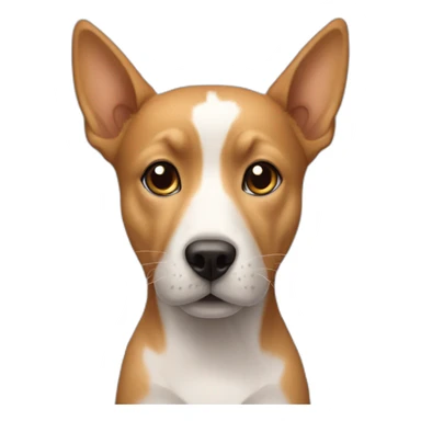 Chien sur un chat sticker