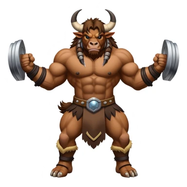 Tauren wow muscules sticker