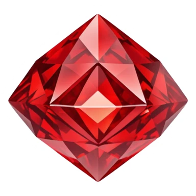 Carved Red Diamond Crystal "RED" sticker