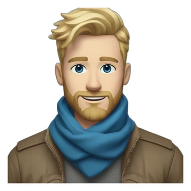 blond-guy-with-taper-fade,-straight-tiktok-guy-front-and-top-of-hair-and-dark-blonde-beard-and-blue-eyes-and-big-nose-and-scarf-on-the-middle-of-forehead sticker