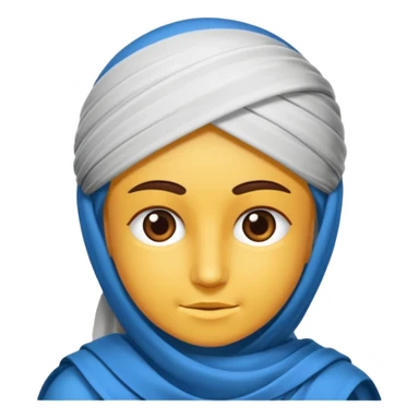 Mavi yuvarlağın içinde beyaz tik kaliteli sticker