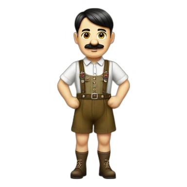 Adolf Hitler’s lederhosen sticker