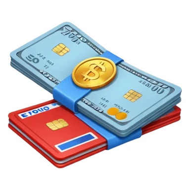  check money (#00A3E0) and red (#F9423A) sticker