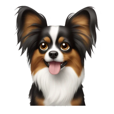Dog papillon  sticker