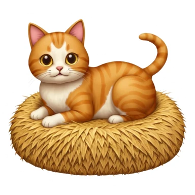 Cat pooping sticker