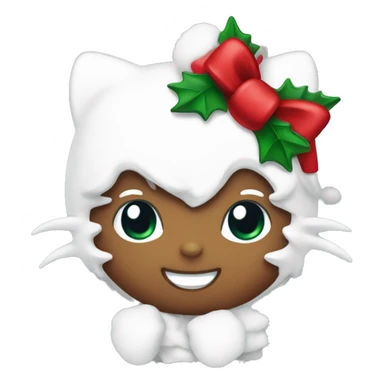 Christmas hello kitty sticker