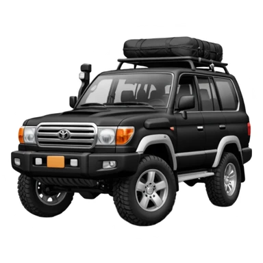 Modified Toyota landcr new model black color sticker