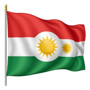 Kurdistan flag sticker