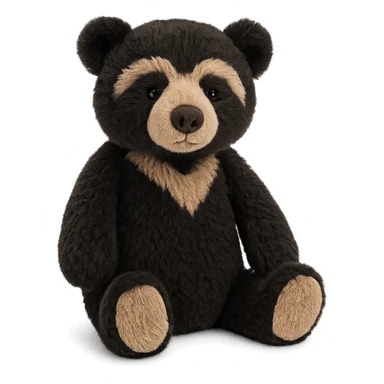 jellycat stuffed plush andean spectacled bear sticker