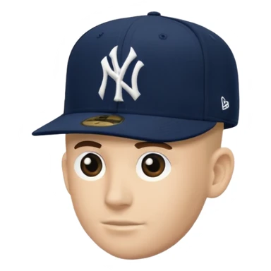 Brimless new york Yankee cap sticker