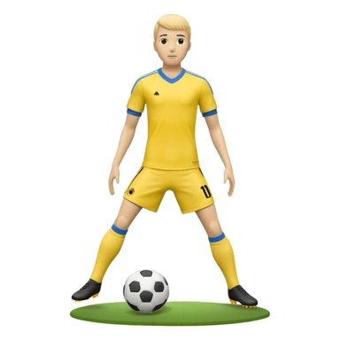 create an emoji of a yellow soccer free kick mannequin - it should just be a piece of soccer equipment sticker