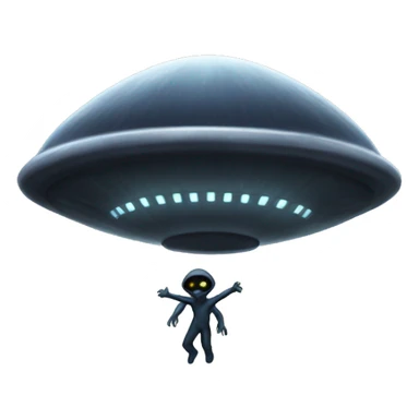 Alien abduction sticker
