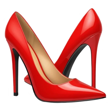 Red stiletto heels sticker
