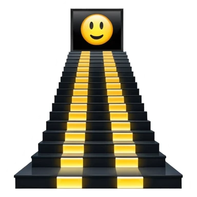 Lights up stairs 1 at floor sticker