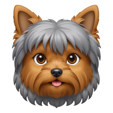 A female yorkshire terrier  sticker