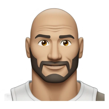 actor dave bautista cartoon wearing henley  sticker