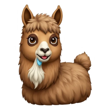 Lama qui crache  sticker