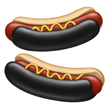  black hotdog sticker
