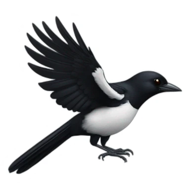 Magpie swoop sticker