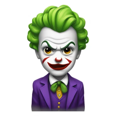 serious joker baby sticker