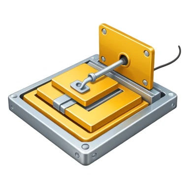 coin icon with mouse trap on it sticker