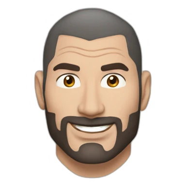 actor dave bautista cartoon wearing henley  sticker