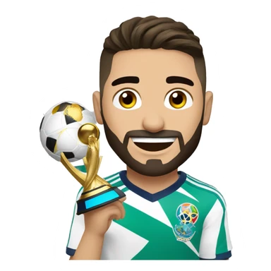 Maluma con la copa del mundo  sticker