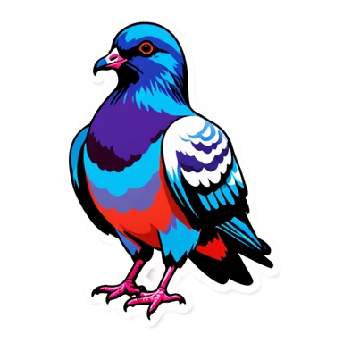 Criminal pigeon  sticker