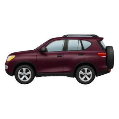 make a simple suv 🚙 icon that is burgundy in color sticker