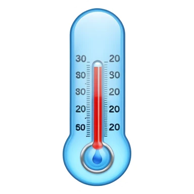 cold ice thermometer only blue color sticker