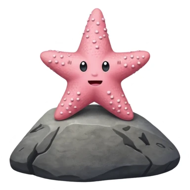 Patrick star on a rock  sticker