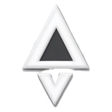 a white V letter , and within the V letterm the play video symbol ( the triangle like youtube but in white) sticker