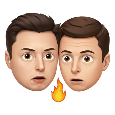 argument between Elon musk and Sam Altman sticker