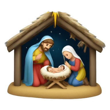 nativity scene Ukraine sticker