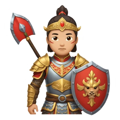 ancient chinese with shield sticker